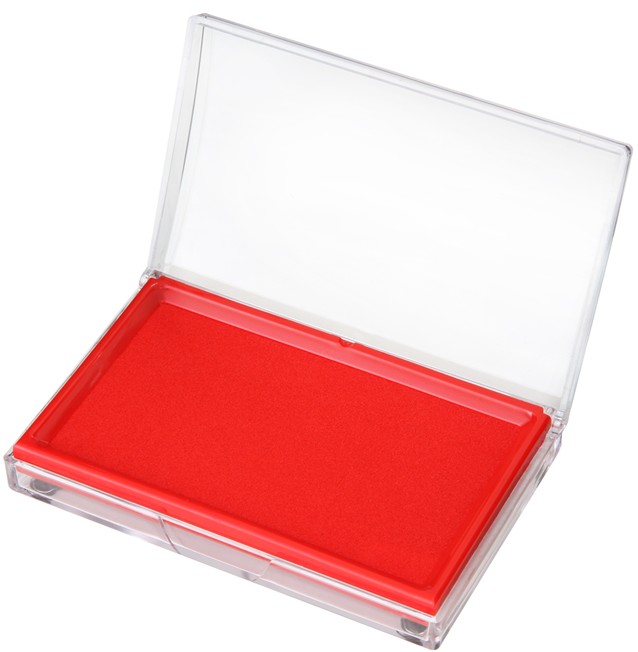 得力9864快干印台 大号快干印泥 办公财务速干印油