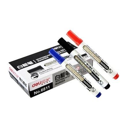 得力思达6811白板笔 单支价 可选黑红蓝色