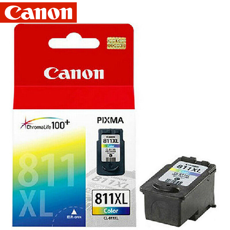 佳能(Canon)CL-811 XL原装彩色高容量墨盒 349页 适用佳能MP276 MX338
