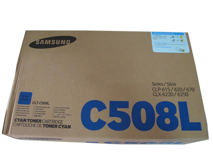 三星(SAMSUNG)CLT-C508L/XIL青色原装硒鼓 适用CLP-620N/620ND /颜色：彩色鼓粉一体青色