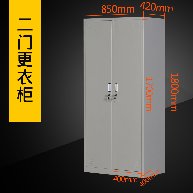 盛花 钢制办公家具 钢制更衣柜 员工柜 铁皮柜 储物柜 浴室柜 宿舍柜 工衣柜 健身房瑜伽馆 储物柜 二门