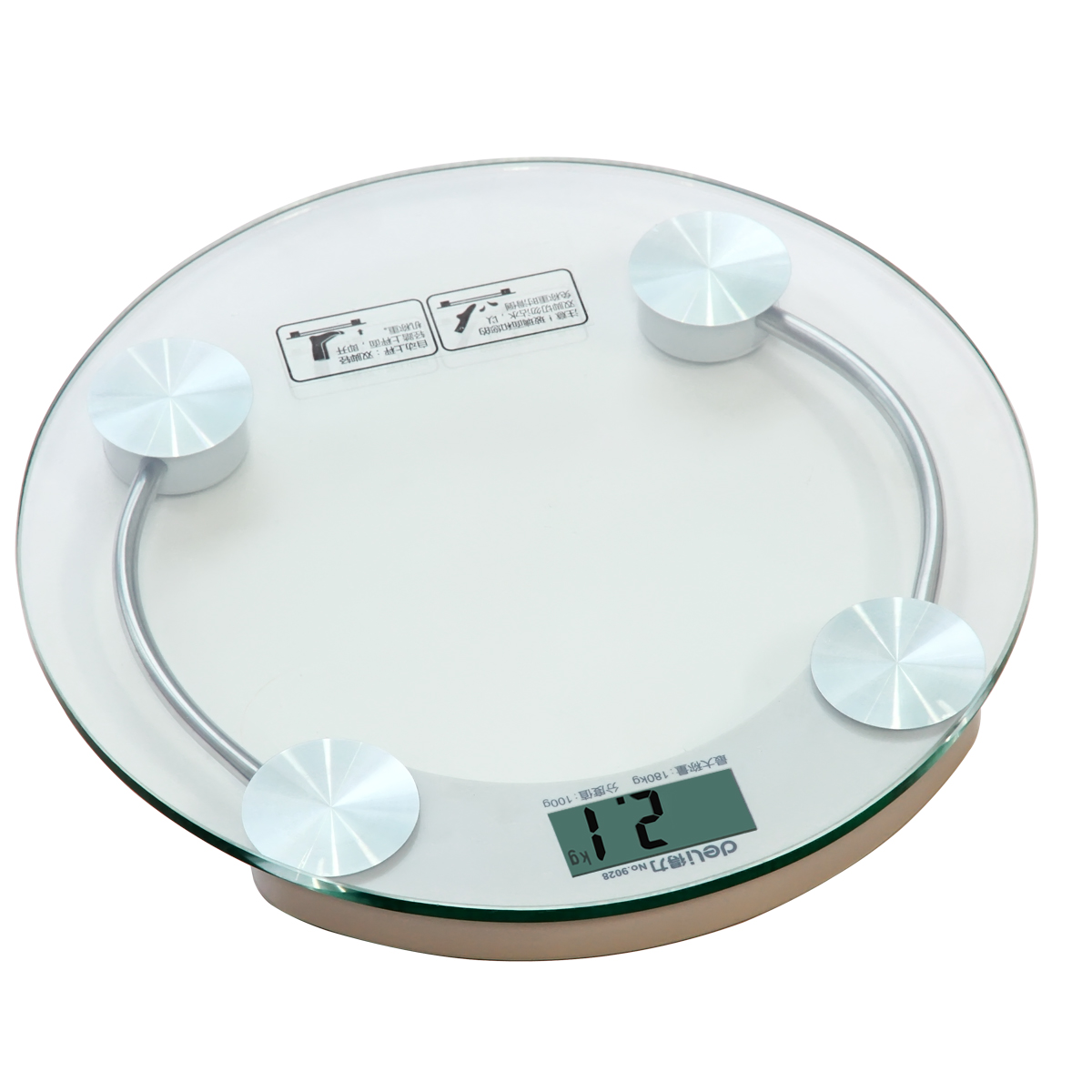得力9028电子健康秤(透明)