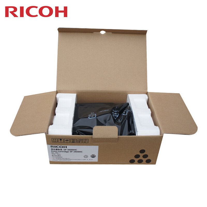 理光(RICOH)原装大容量5000页 一体式墨粉盒SP 3400HC型 适用SP3400N/3410DN/3400SF/3500N/3510DN/3500SF /