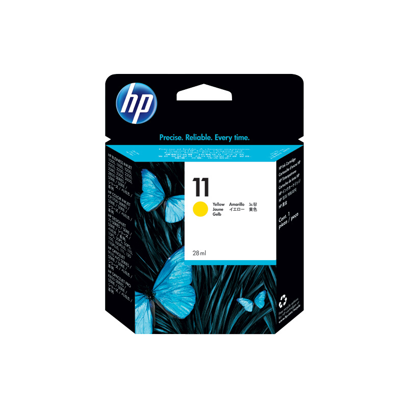 惠普(HP)C4838A 11号黄色原装墨盒 适用大幅面喷墨打印机:HP DesignjetColourPro 系列 HP Designjet500,800系列 HP DesignjetCopiercc800ps,815/820mfp等