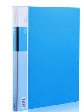 得力5034资料册 40页靓彩资料册 插页文件夹 资料夹单本价 可选绿/红/橙/蓝/深灰/混色