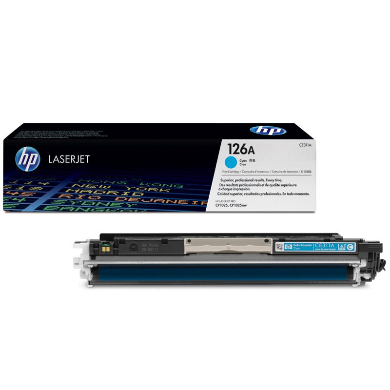 惠普 CF311A 青色原装硒鼓 126A适用Color LaserJet Enterprise M855系列
