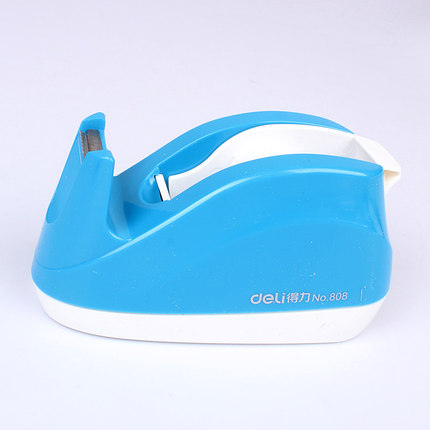 得力808胶带座 时尚彩色小号 18MM胶布胶带架