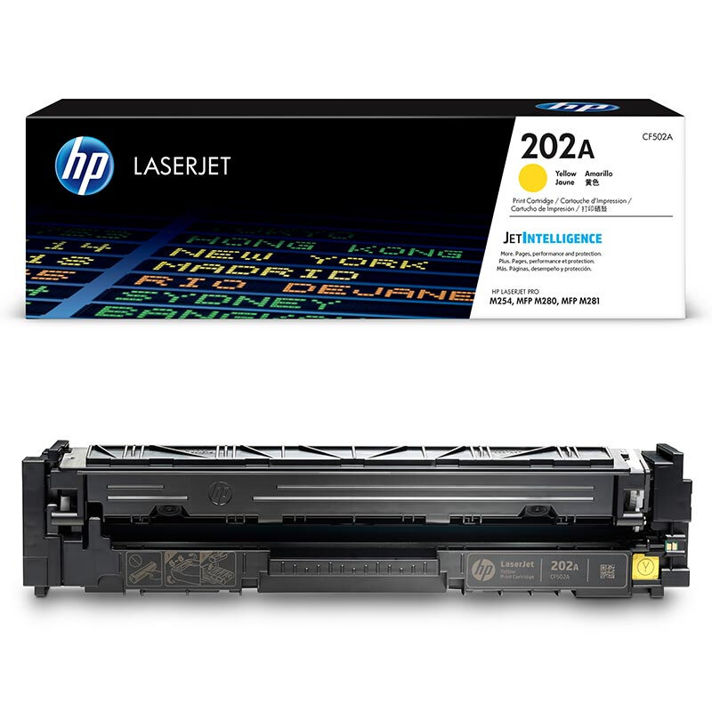 惠普 CF502A 202A黄色硒鼓 适用HP Color LaserJet Pro MFP M254 M280 M281