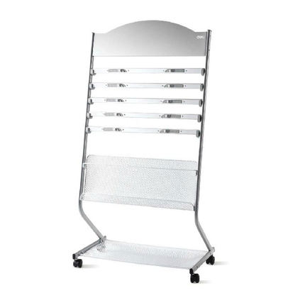 得力9305报刊架标准型(银色)