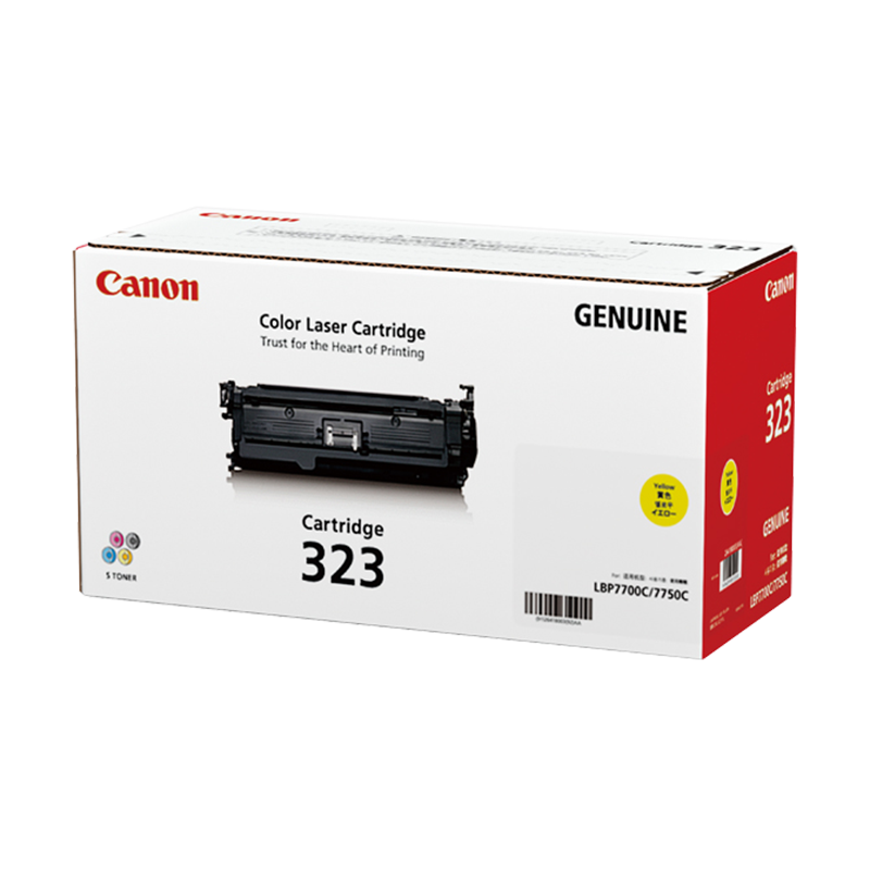 佳能(CANON) 原装Cartridge 323 Y黄色硒鼓 约8500页 适用佳能LBP7750Cdn