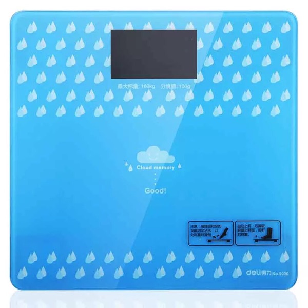 得力9030健康秤(浅蓝)