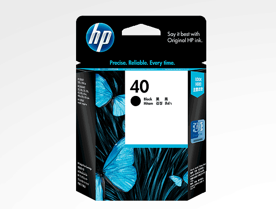 惠普(HP)51640AA 40号黑色原装墨盒 约1122页 适用大幅面喷墨打印机:HP Designjet200,400,600系列喷墨打印机:HP Deskjet 1200c,1200c/ps