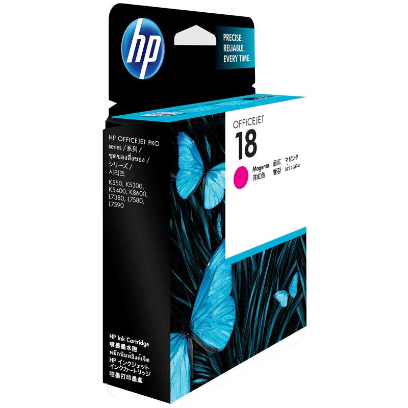 惠普(HP)C4938A 18号品红色原装墨盒 约1000页 适用 Officejet L7380,L7580,L7590 /