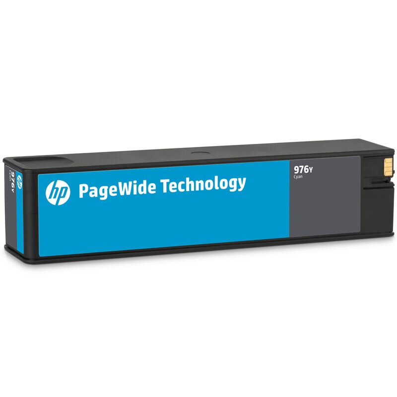惠普(HP)L0R05A 976Y超高容量原装青色页宽打印机耗材 约13000页 适用页宽打印机577dw/577z MFP 552dw