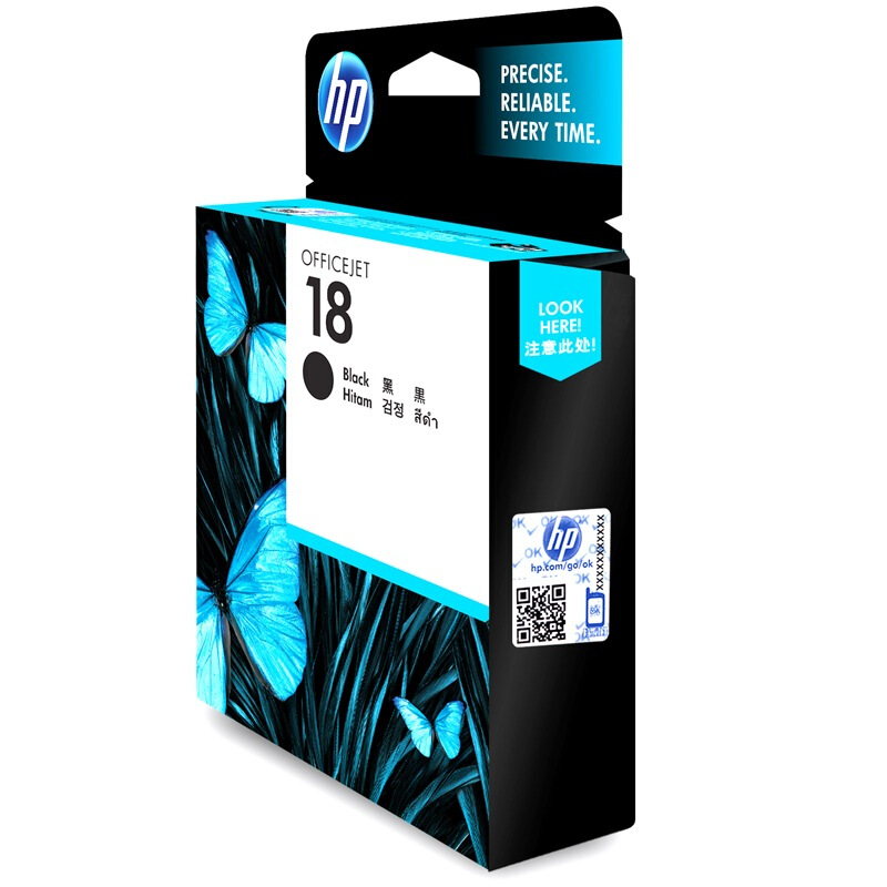 惠普(HP)C4936A 18号黑色原装墨盒 约850页 适用 Officejet L7380,L7580,L7590