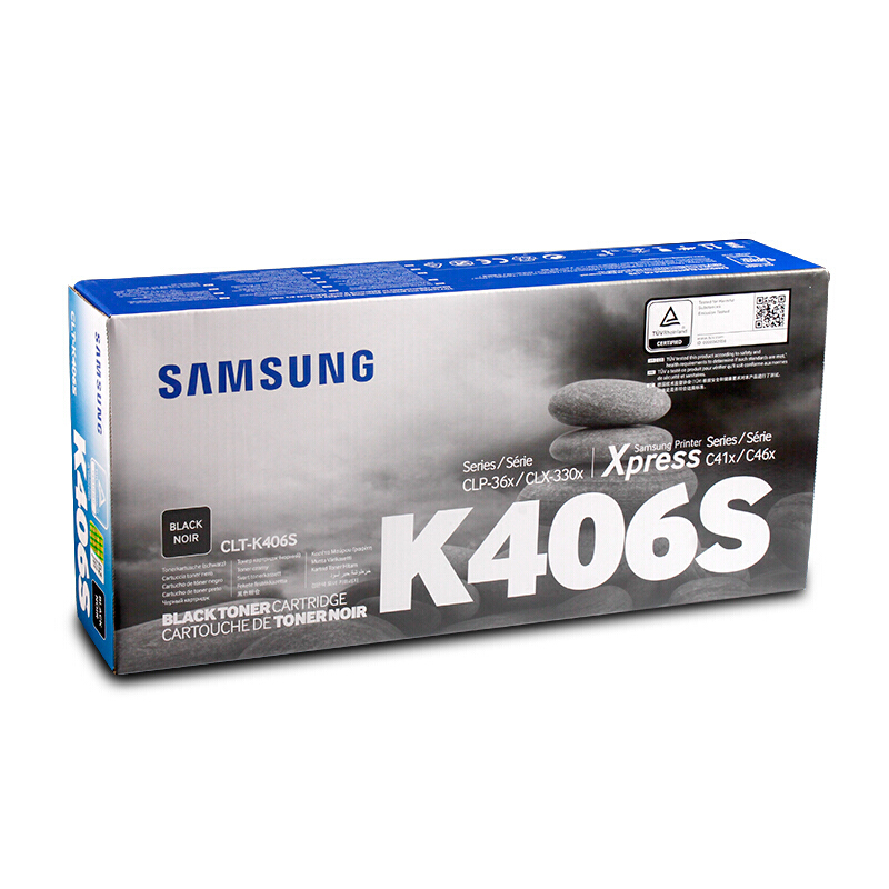 三星(SAMSUNG)CLT-K406S/XIL黑色原装硒鼓 适用CLP-366/366w CLX-3306/3306W/3306FN SL-C410W/C460W/C460FW /颜色：彩色鼓粉分离粉盒黑色