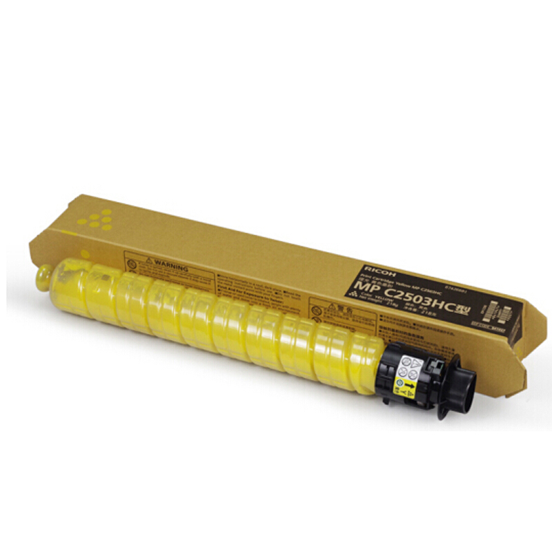 理光(RICOH)黄色原装大容量墨粉盒MP C2503H型 适用理光MPC2011SP/2003SP/2503SP/MPC2004SP/MPC2504SP