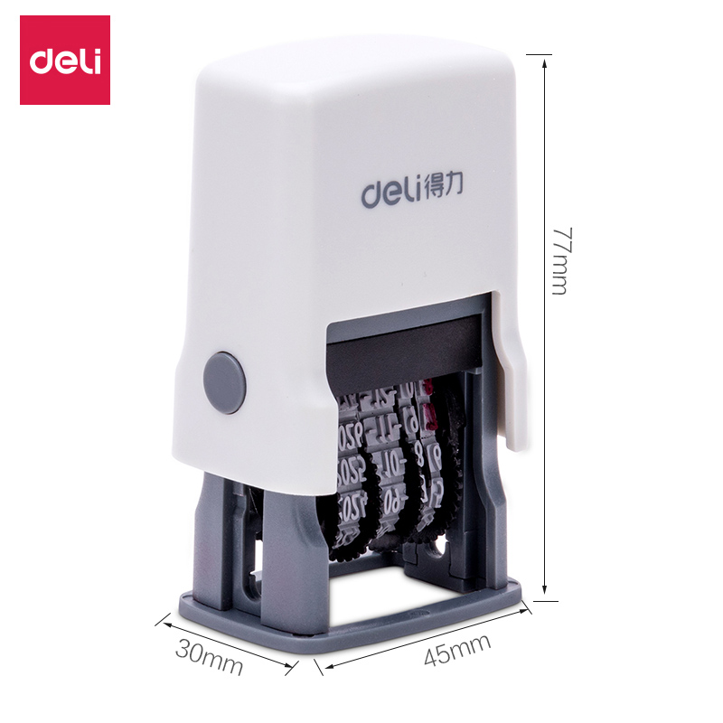 得力79951日期印 自动回墨年月日可调 时间印章 生产日期打码机