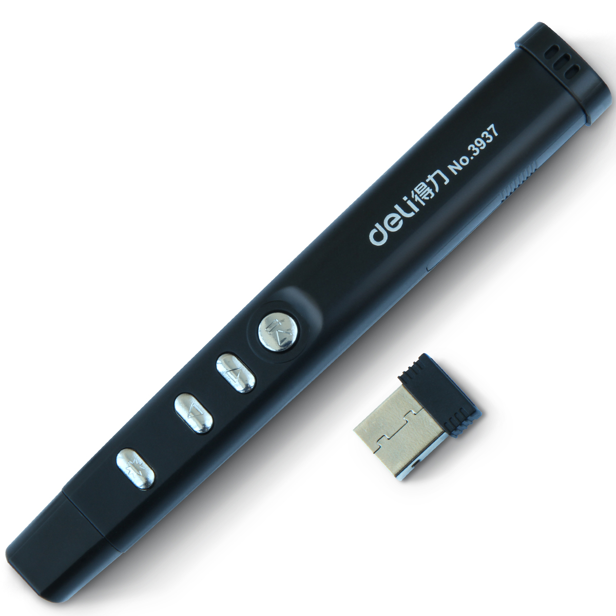 得力3937翻页激光笔 黑色