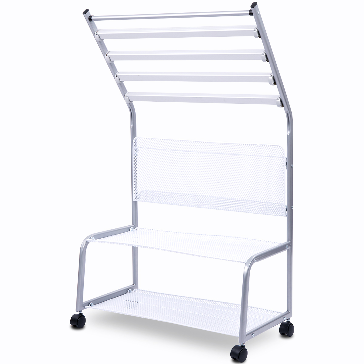 得力9304报刊架海量型(银色)