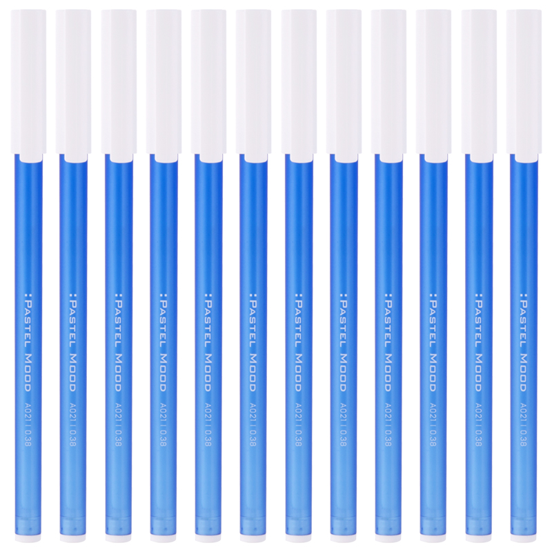 得力A021中性笔0.38mm全针管 笔书写笔签字笔 颜色随机 单支价