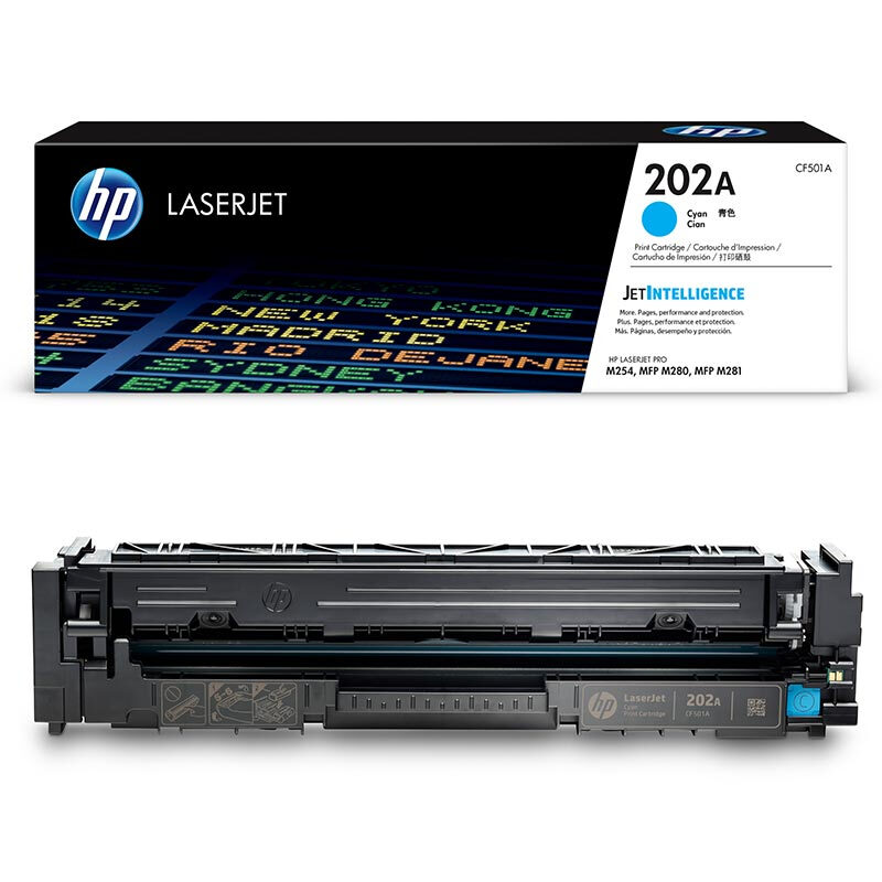 惠普 CF501A 202A青色硒鼓 适用HP Color LaserJet Pro MFP M254 M280 M281 系列/颜色：青色