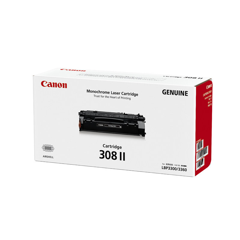 佳能(CANON) 原装Cartridge 308 II黑色大容量硒鼓 约6000页 适用佳能LBP3300/LBP3360