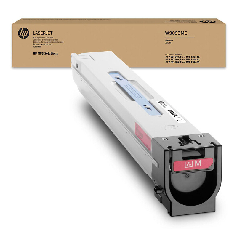 惠普 W9053MC品红色粉盒（约5200页）适用HP Color LaserJet ManagedMFP E876 系列