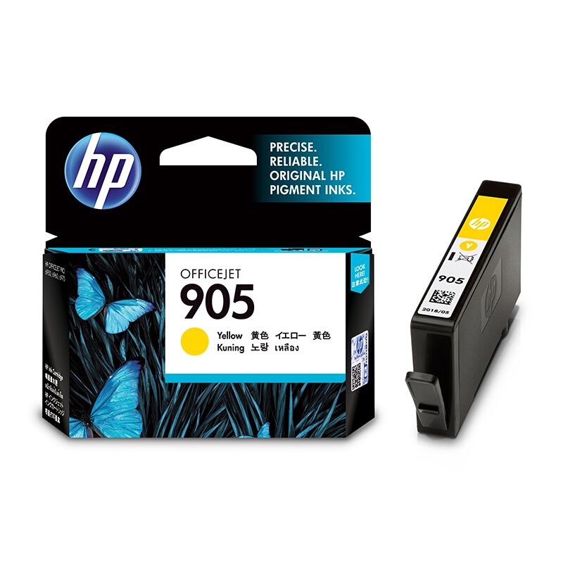 惠普(HP)T6L97AA 905黄色原装墨盒 约315页 适用HP OfficeJet Pro 6960 All-in-One HP OfficeJet Pro 6970 All-in-One