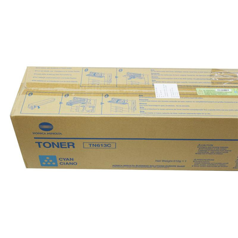 柯尼卡美能达(KONICA MINOLTA) 原装碳粉TN613C 约30000页 适用柯尼卡美能达bizhub C452/C552/C652 青色