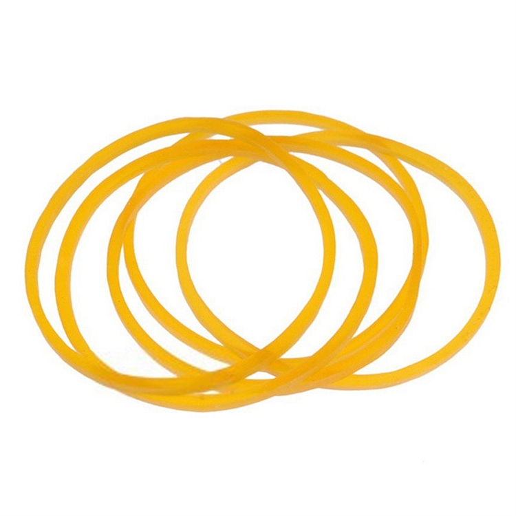得力3215橡胶圈 黄色捆绑耐拉弹性强不易断皮筋100g/筒