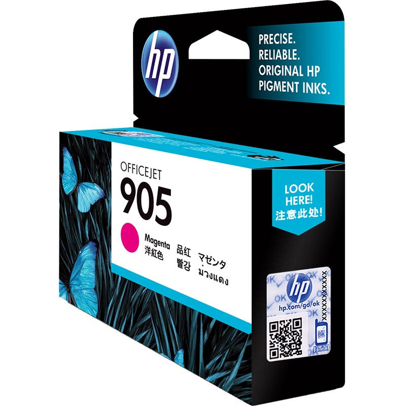 惠普(HP)T6L93AA 905品红色原装墨盒 约315页 适用HP OfficeJet Pro 6960 All-in-One HP OfficeJet Pro 6970 All-in-One