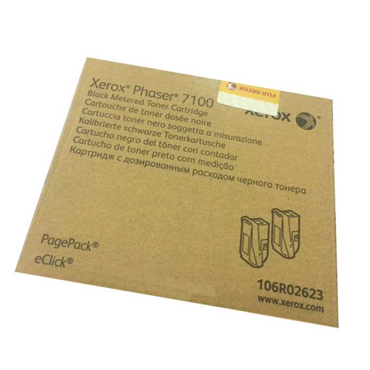 富士施乐(Fuji Xerox) 适用Phaser 7100 黑色双包装碳粉盒106R02623原装 黑色 约9000页