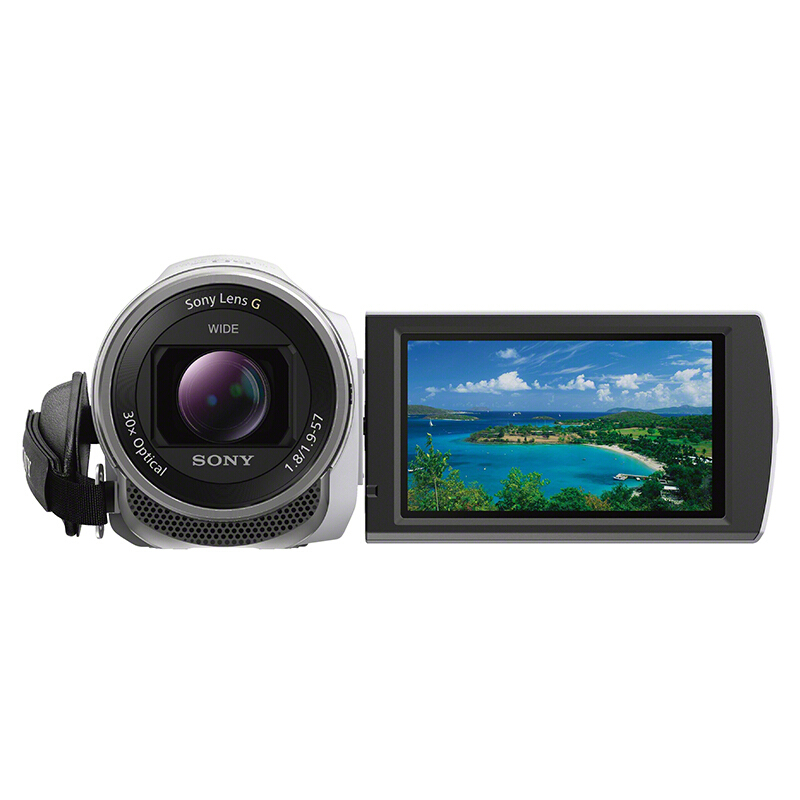 索尼（SONY）HDR-CX680 高清数码摄像机 5轴防抖 30倍光学变焦（红/白/棕三色） 家用DV/摄影/录像