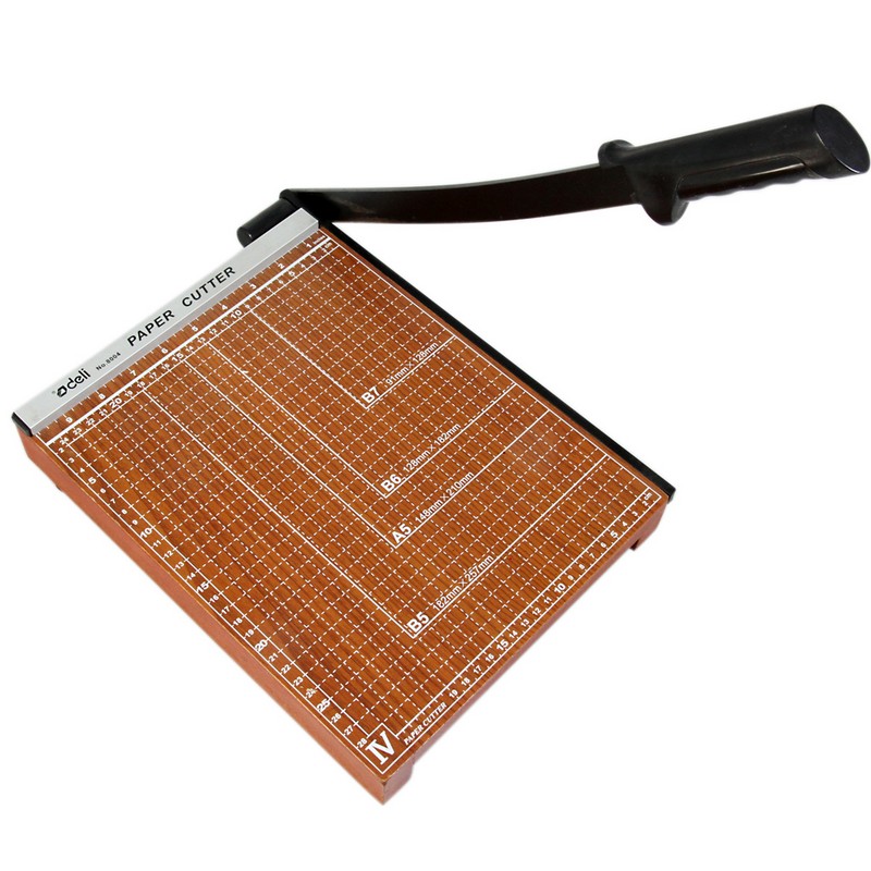 得力8004切纸机 木质切纸刀机 得力裁纸刀12