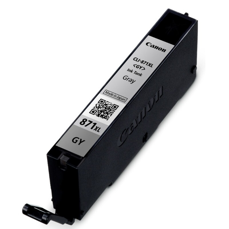 佳能(Canon)CLI-871GY 原装标准容量灰色墨盒 780页 适用佳能MG7780MG6880MG5780TS9080TS8080TS6080TS5080