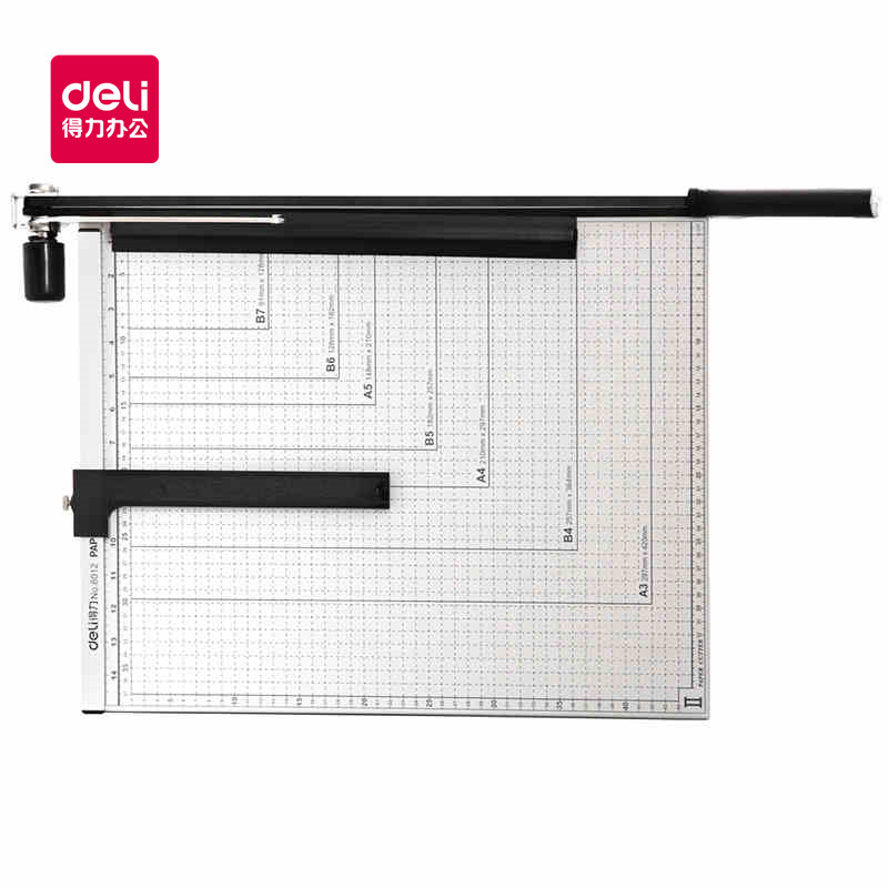得力8012切纸机 钢质切纸机/切纸刀/裁纸刀/裁纸机18