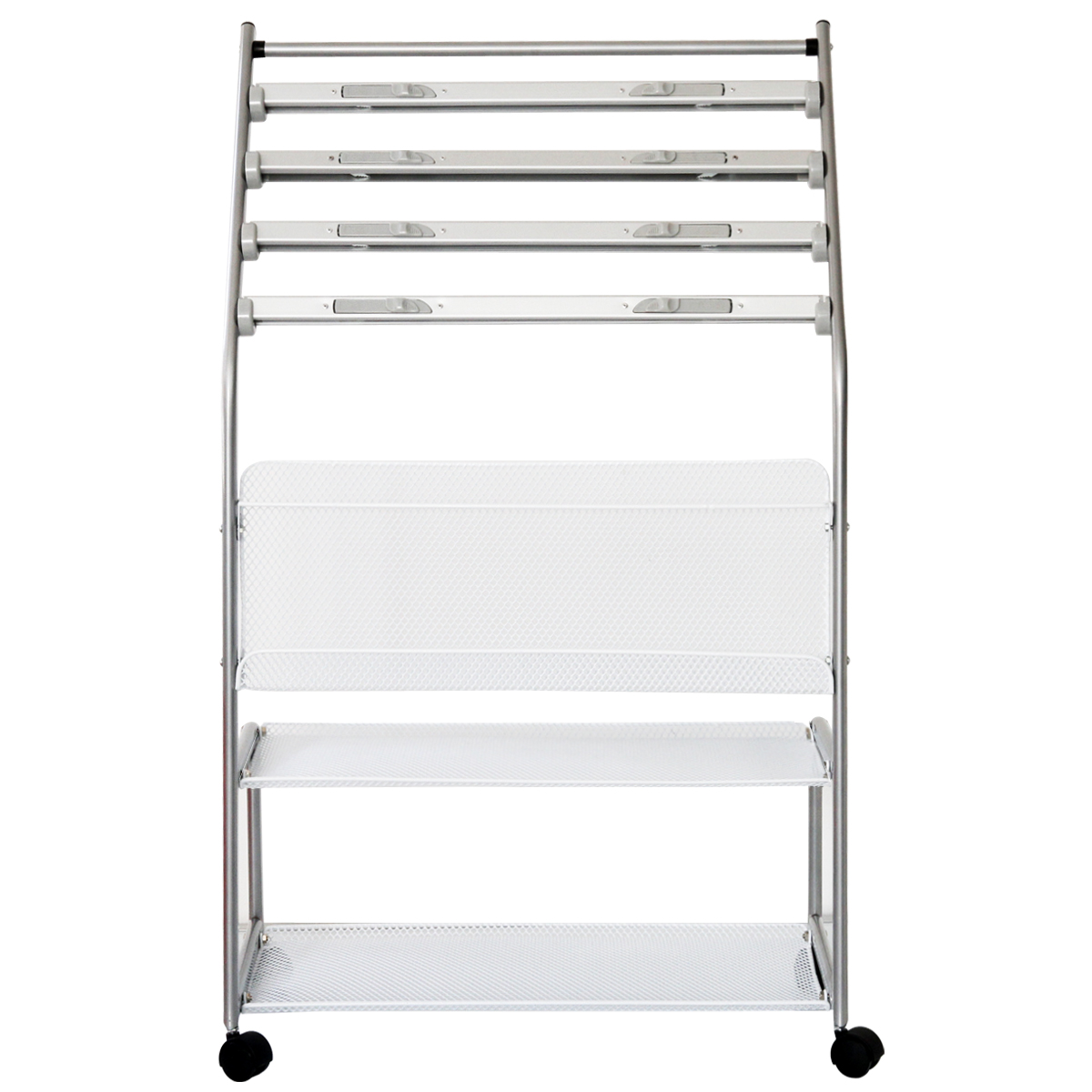 得力9304报刊架海量型(银色)