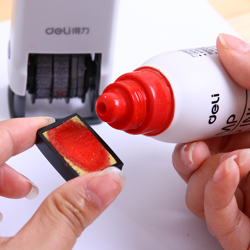 得力79953日期印 自动回墨年月日可调 时间印章 生产日期打码机