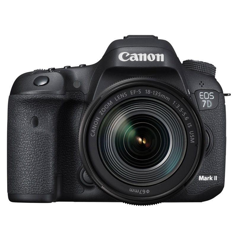 佳能（canon）7D Mark II 单反套机(EF-S 18-135mm f/3.5-5.6 IS USM镜头)(含W-E1卡)