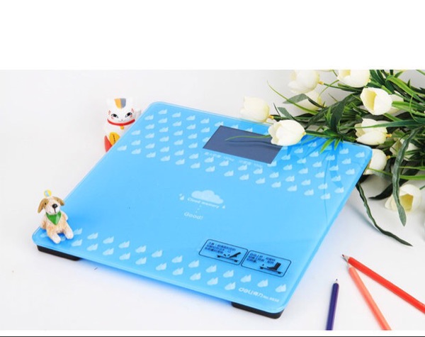 得力9030健康秤(浅蓝)