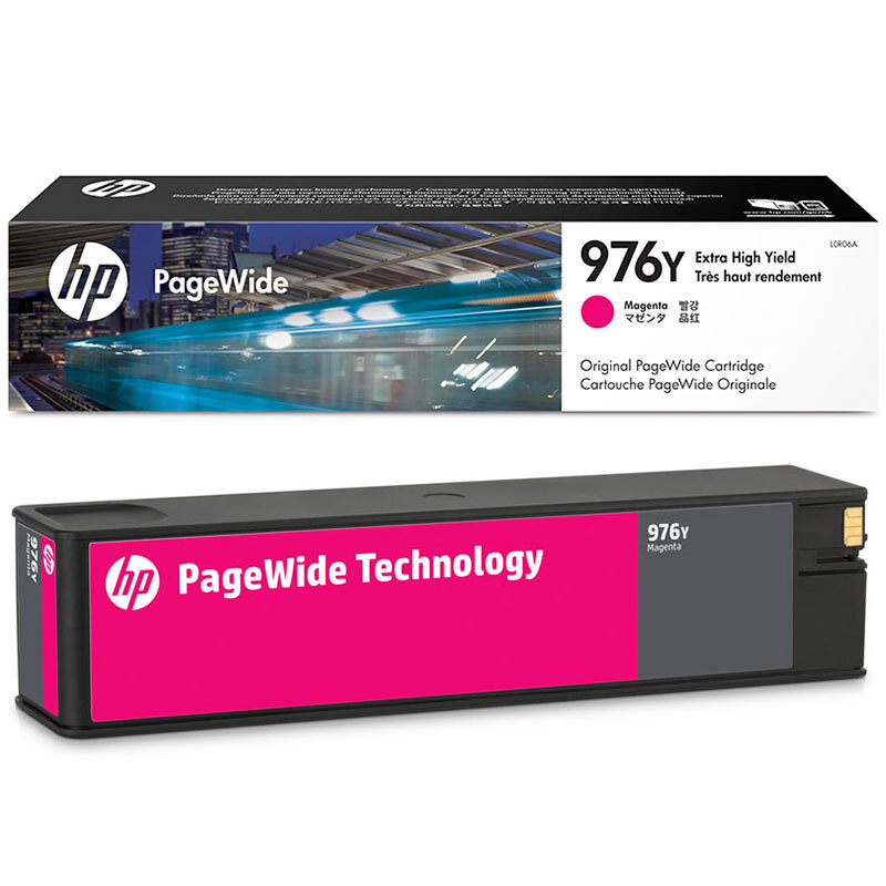 惠普(HP)L0R06A 976Y超高容量原装品红色页宽打印机耗材 (约13000页)适用页宽打印机577dw/577z MFP 552dw