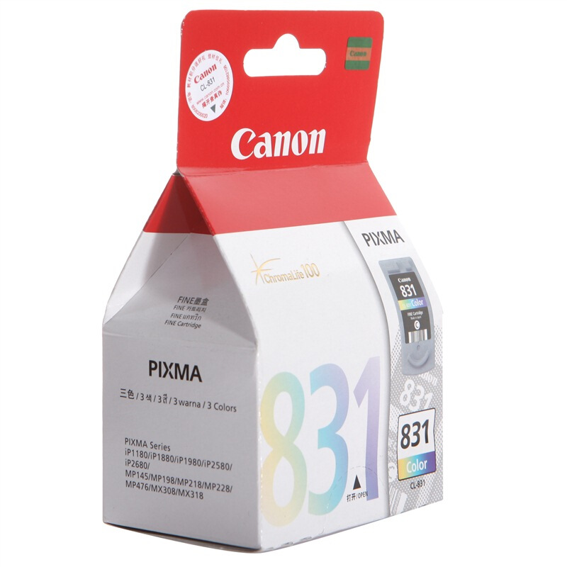 佳能(Canon)CL-831原装彩色墨盒 205页 适用佳能iP1180