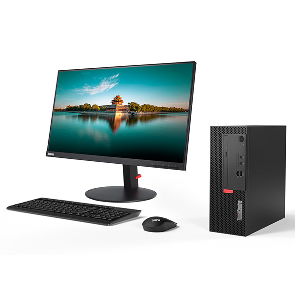 联想（Lenovo）ThinkCentre M710e-D001 商用办公家用娱乐台式机电脑主机 主机+19.5英寸宽屏LED显示器 标配：Intel i5-7500丨4G丨1TB丨选配丨集显