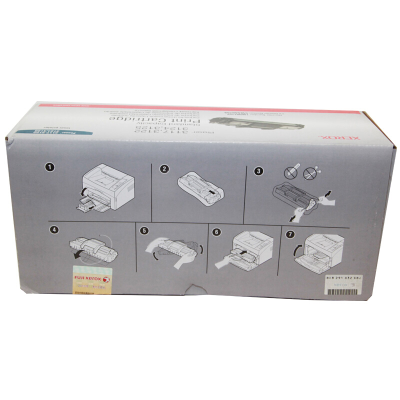 富士施乐(Fuji Xerox) 适用Phaser 3117,3122,3124,3125 标准容量打印碳粉盒106R01159原装 黑色 约3000页
