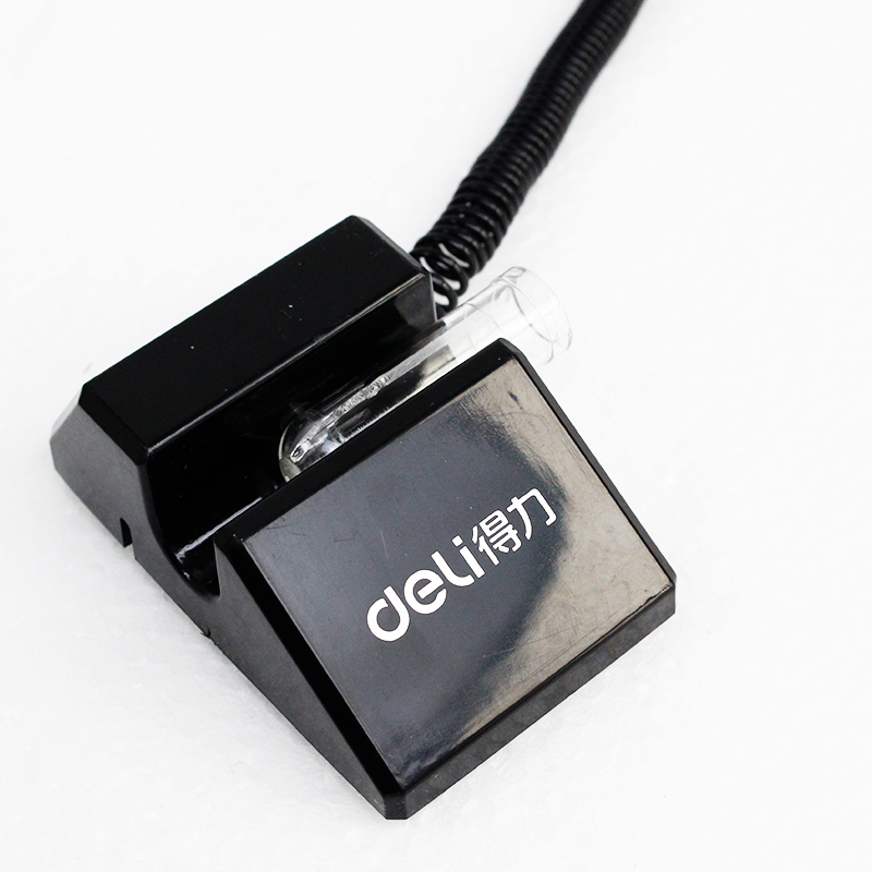 得力思达6791台笔 0.5mm固定办公笔桌签字笔 柜台笔可换笔芯 黑色单支价