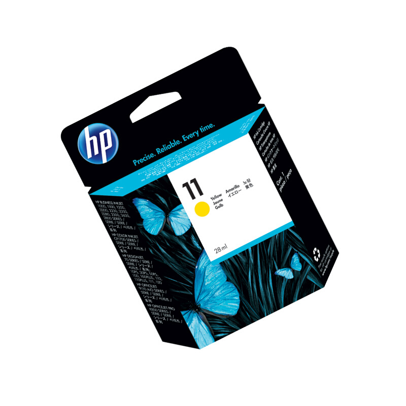 惠普(HP)C4838A 11号黄色原装墨盒 适用大幅面喷墨打印机:HP DesignjetColourPro 系列 HP Designjet500,800系列 HP DesignjetCopiercc800ps,815/820mfp等