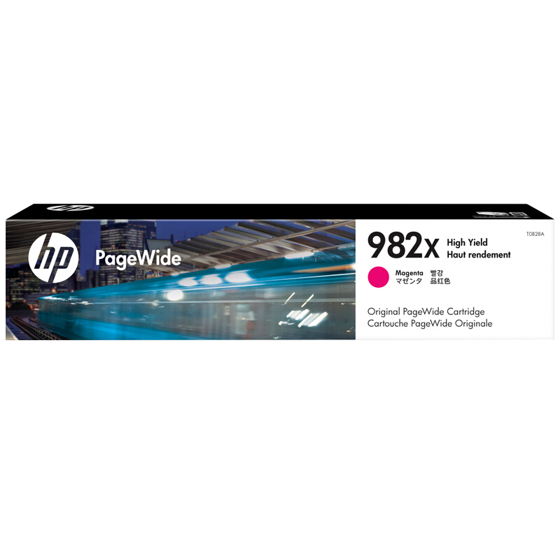 惠普(HP)T0B28A 982X原装大容量品红色页宽墨盒耗材 约16000页 适用HP PageWide Enterprise 785系列