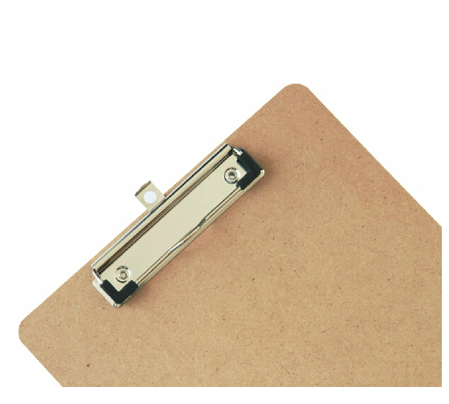 得力9226书写板夹 A4木制垫板 木质文件夹 土棕色