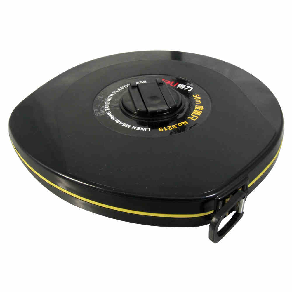 得力8218/30M米 8219/50M米 皮卷尺 长皮尺 玻璃纤维尺带